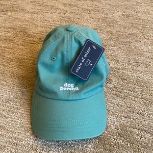 Blue “dog person” baseball cap
